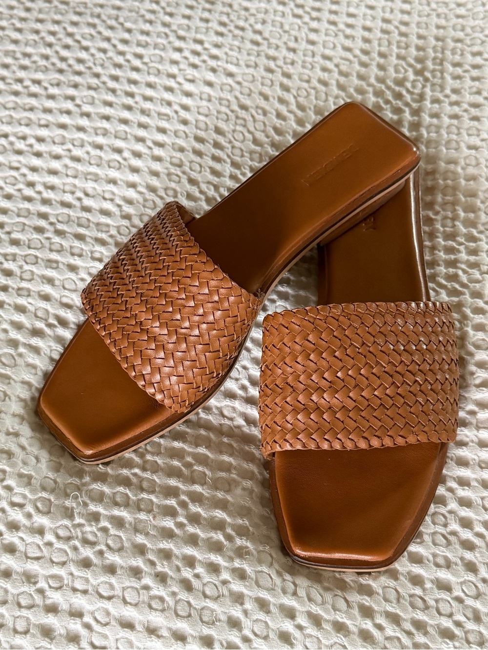 Bembien Mesa Woven Leather Slides Sienna EU 37 - Picture 3 of 13
